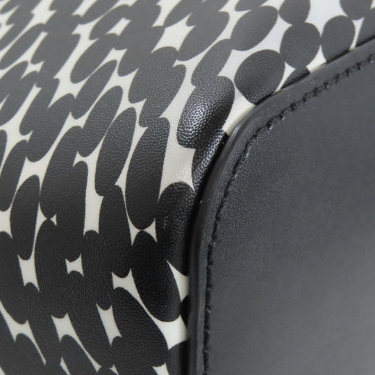 Kate Spade Handbag PVC black Total pattern 2WAY Women Used Authentic