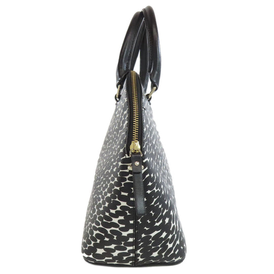 Kate Spade Handbag PVC black Total pattern 2WAY Women Used Authentic