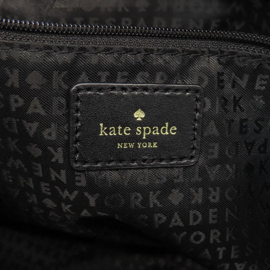 Kate Spade Handbag PVC black Total pattern 2WAY Women Used Authentic