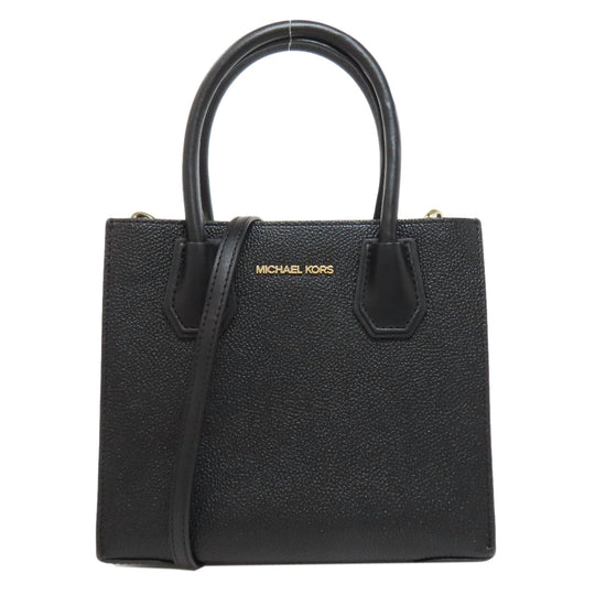 MICHAEL KORS Handbag leather black 2WAY Women Used Authentic