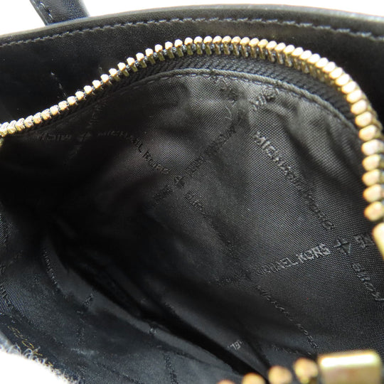 MICHAEL KORS Handbag leather black 2WAY Women Used Authentic