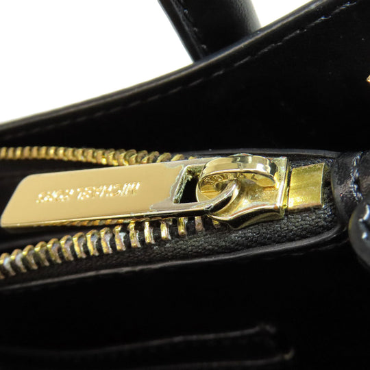 MICHAEL KORS Handbag leather black 2WAY Women Used Authentic