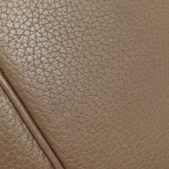 HERMES Handbag Taurillon Clemence Brown Picotin Lock PM Etoupe Gold Metal