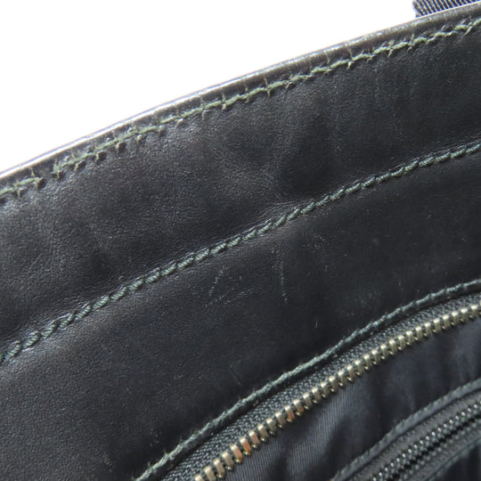 GUCCI Tote Bag 387107 canvas black Sherry line Women Used Authentic