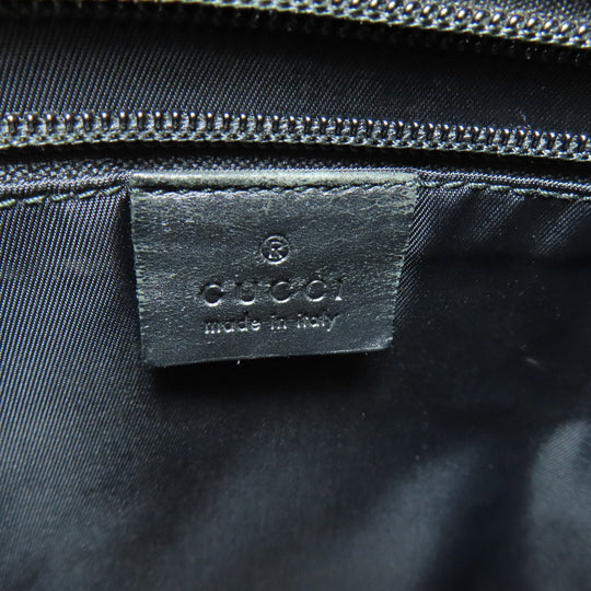 GUCCI Tote Bag 387107 canvas black Sherry line Women Used Authentic