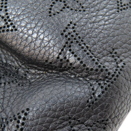 LOUIS VUITTON Shoulder Bag M80093 Mahina leather black Scala mini Women Used Authentic