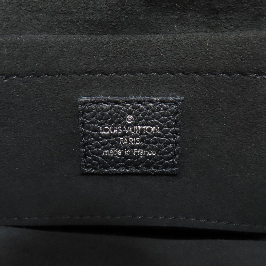 LOUIS VUITTON Shoulder Bag M80093 Mahina leather black Scala mini Women Used Authentic