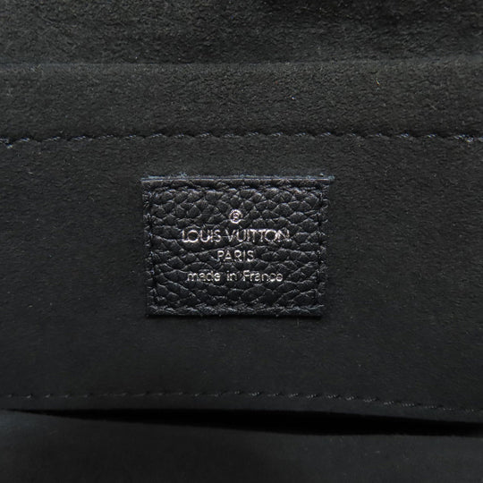 LOUIS VUITTON Shoulder Bag M80093 Mahina leather black Scala mini Women Used Authentic