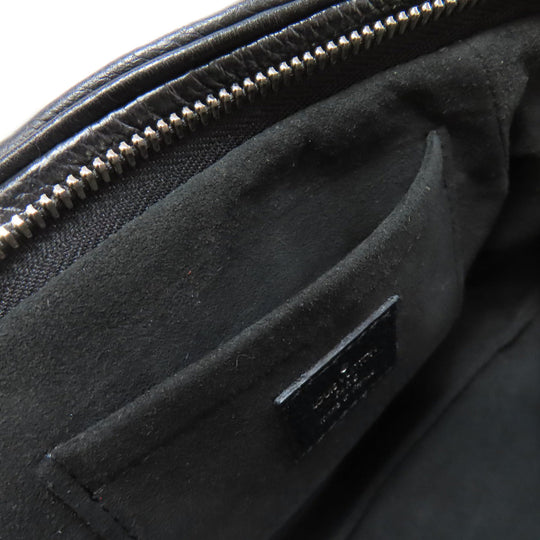 LOUIS VUITTON Shoulder Bag M80093 Mahina leather black Scala mini Women Used Authentic