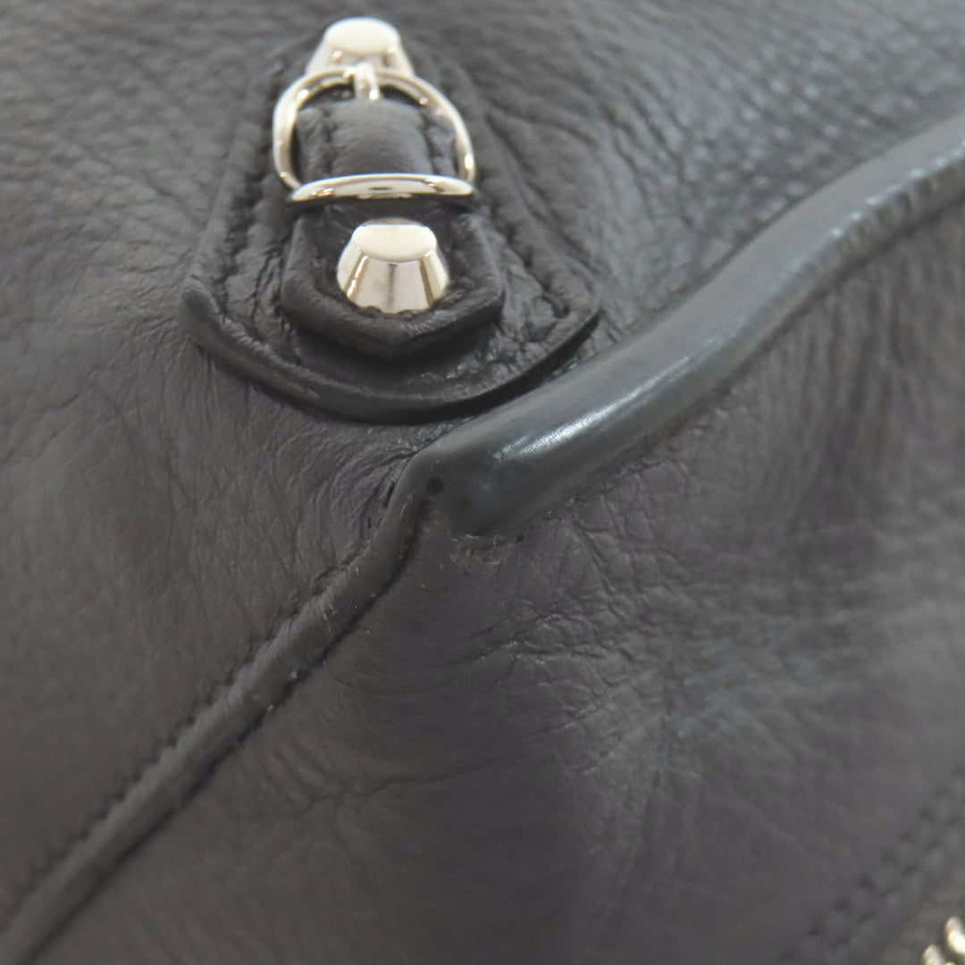 BALENCIAGA Handbag 370926 Calfskin gray Paper 2WAY Women Used Authentic