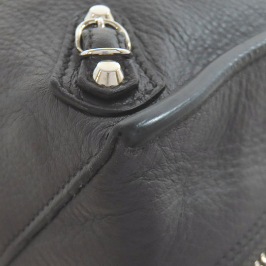 BALENCIAGA Handbag 370926 Calfskin gray Paper 2WAY Women Used Authentic