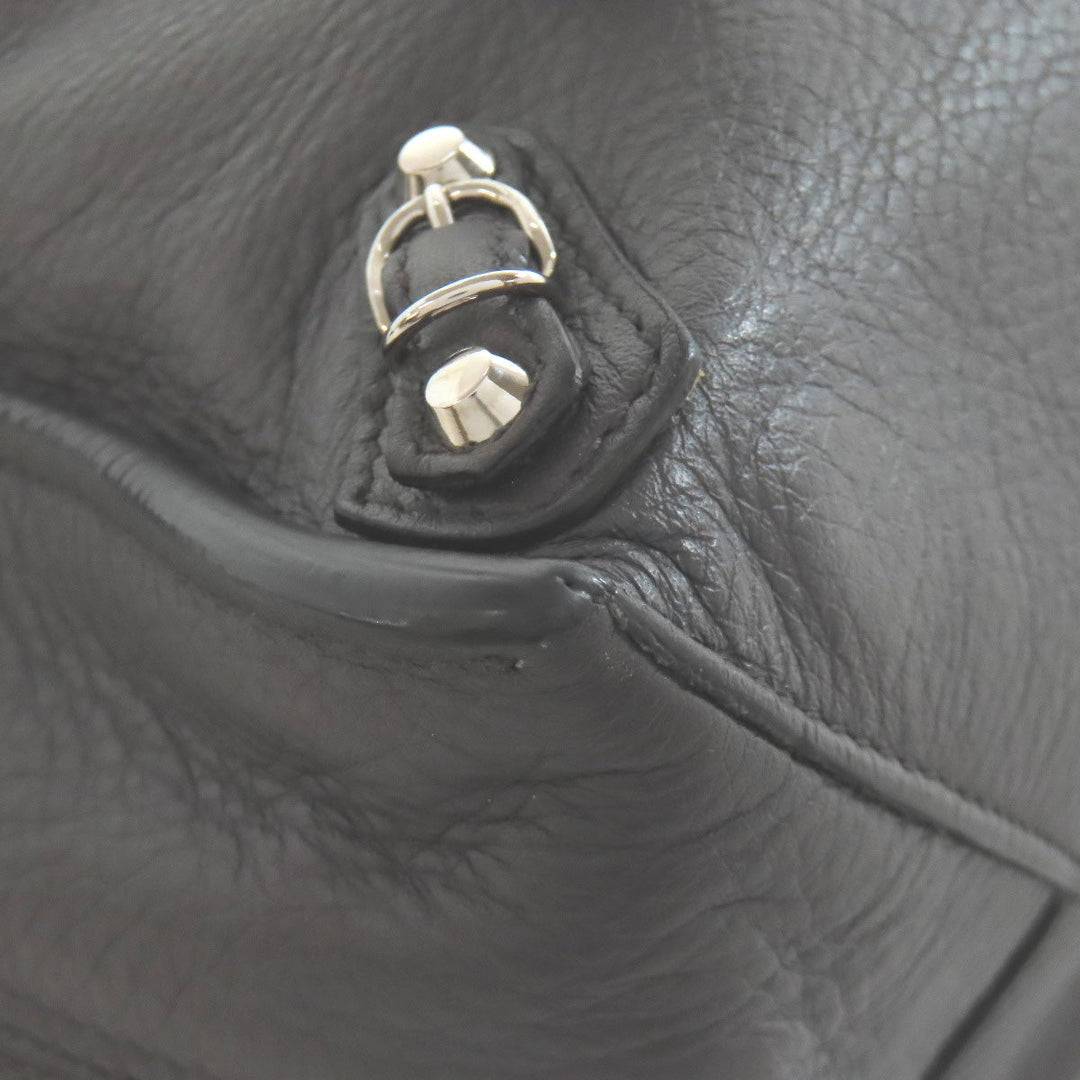 BALENCIAGA Handbag 370926 Calfskin gray Paper 2WAY Women Used Authentic