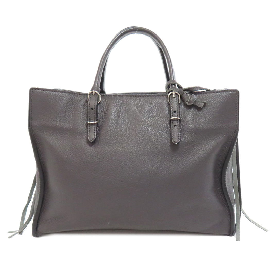 BALENCIAGA Handbag 370926 Calfskin gray Paper 2WAY Women Used Authentic