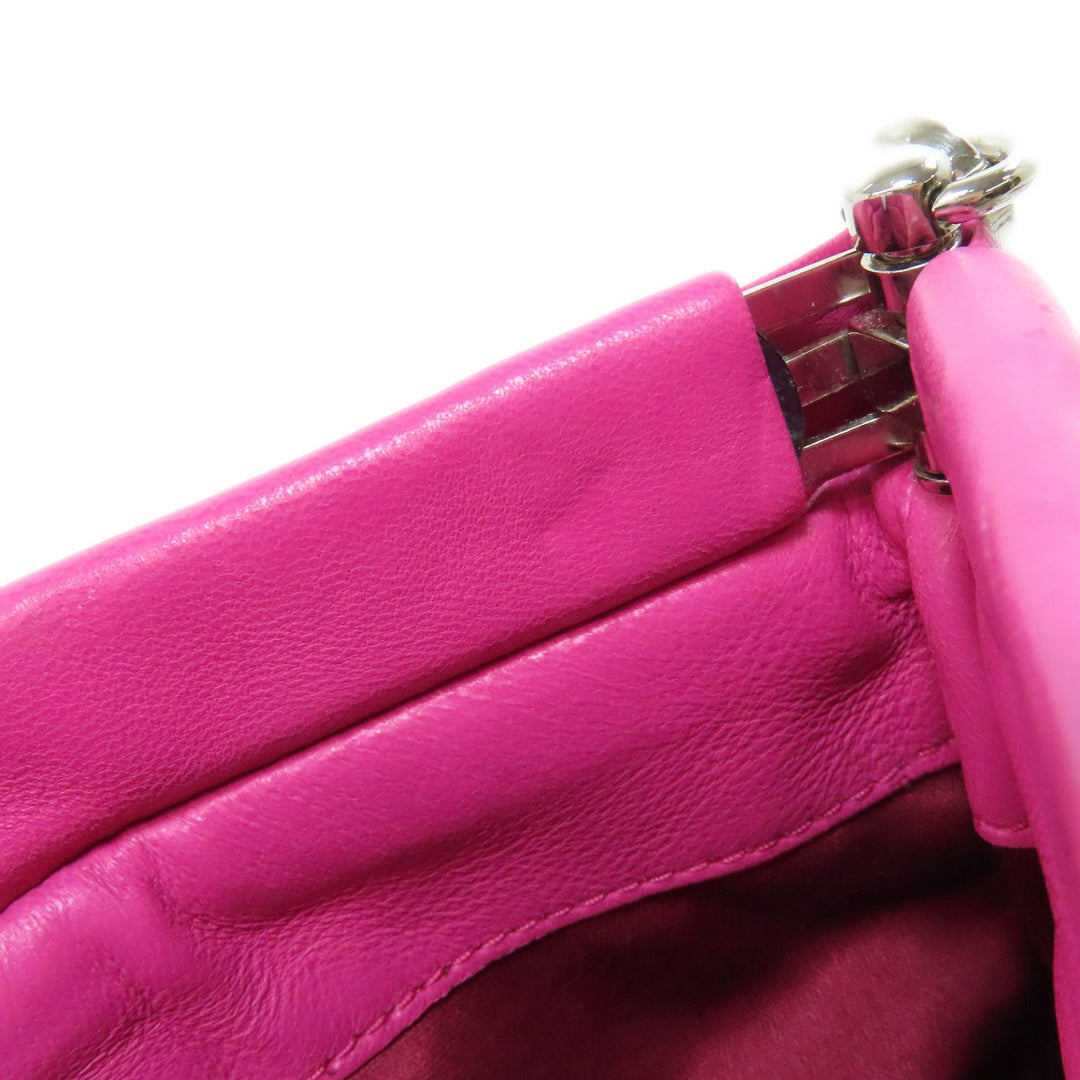 MIUMIU Shoulder Bag Calfskin pink Materasse 2WAY Women Used Authentic