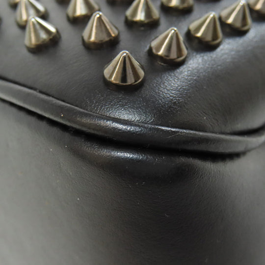 Christian Louboutin Shoulder Bag leather black spike