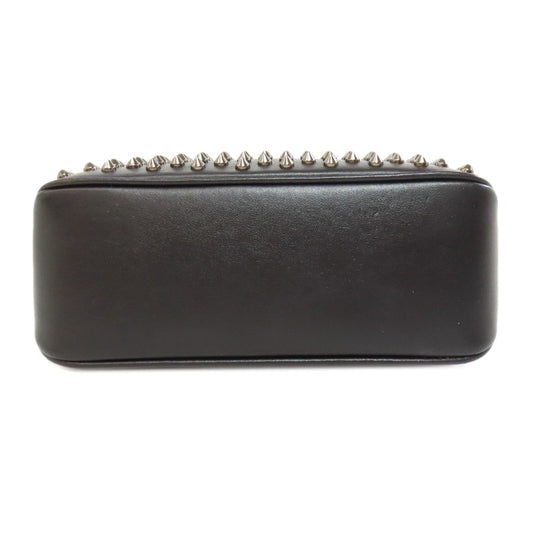 Christian Louboutin Shoulder Bag leather black spike