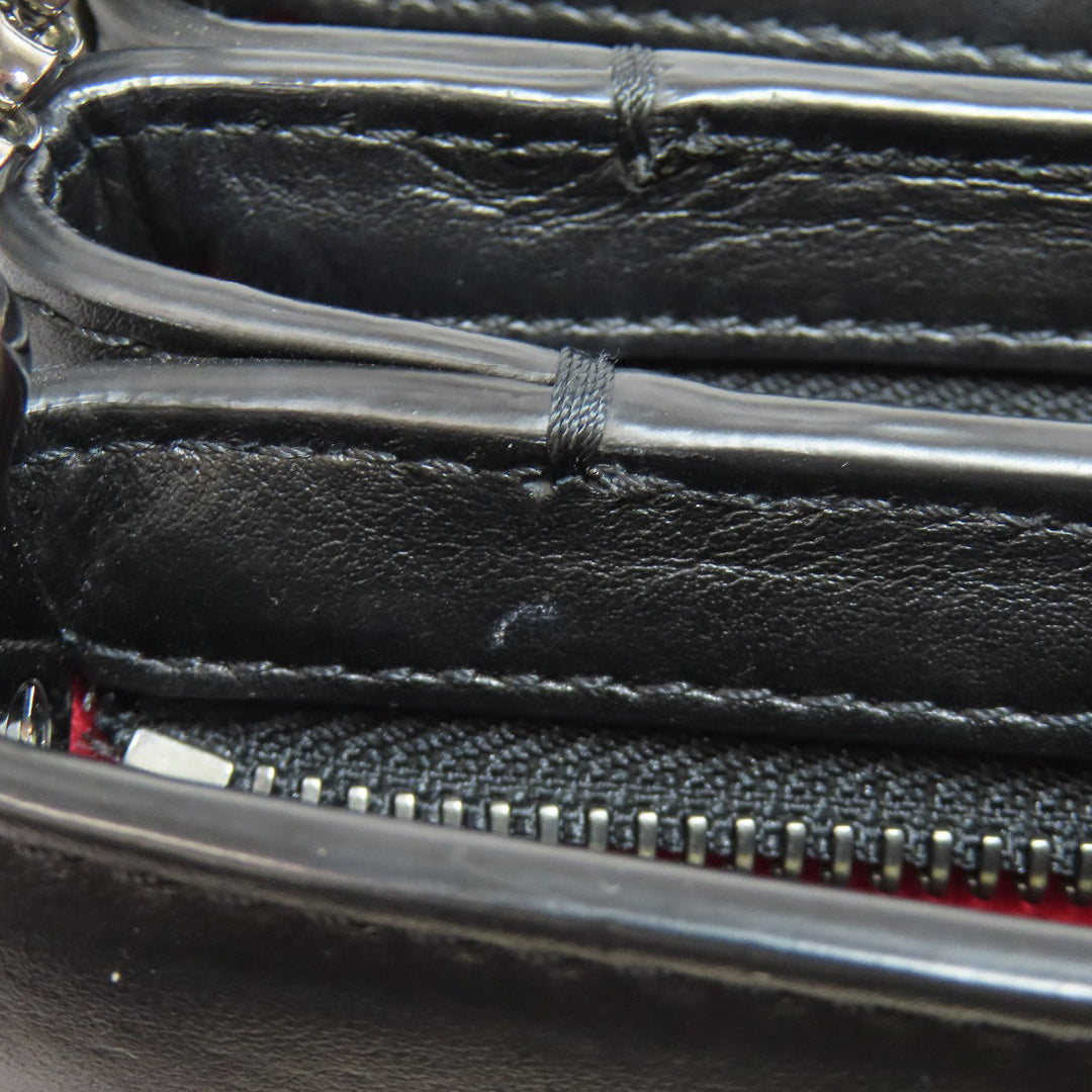 Christian Louboutin Shoulder Bag leather black spike