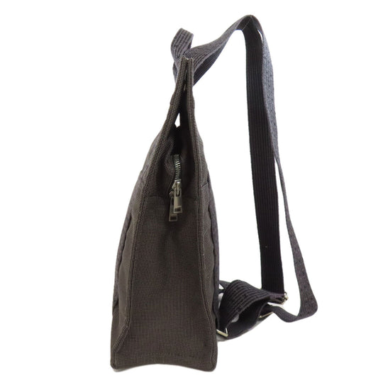 HERMES Backpack canvas gray Her LineMM