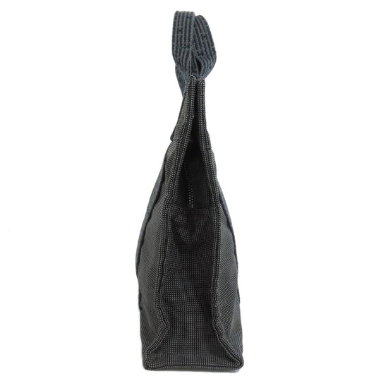HERMES Tote Bag canvas black Her Line Tote PM Women Used Authentic
