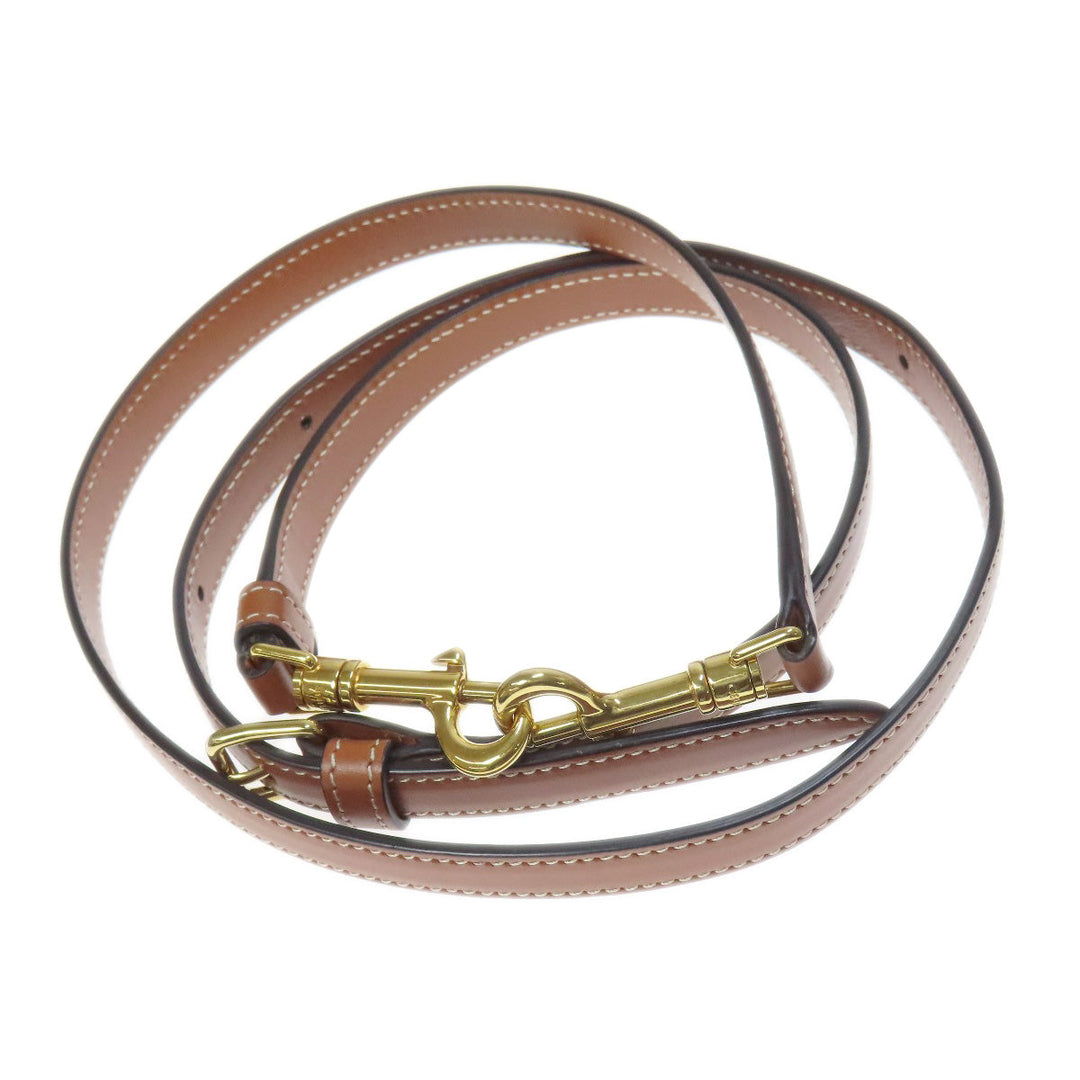 CELINE Tote Bag PVC Brown Triomphe 2WAY Women Used Authentic