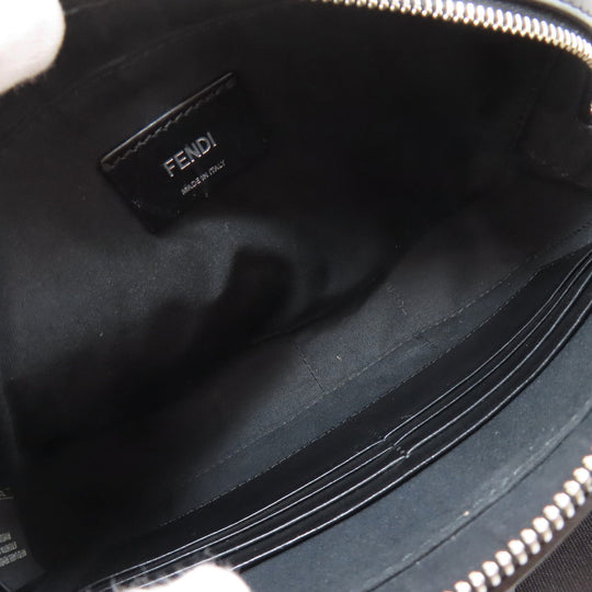 FENDI Shoulder Bag Leather, PVC black Diagonal Camera Case Women Used Authentic