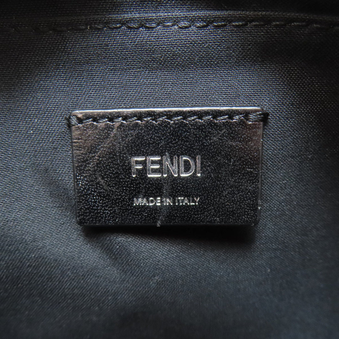 FENDI Shoulder Bag Leather, PVC black Diagonal Camera Case Women Used Authentic