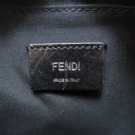 FENDI Shoulder Bag Leather, PVC black Diagonal Camera Case Women Used Authentic