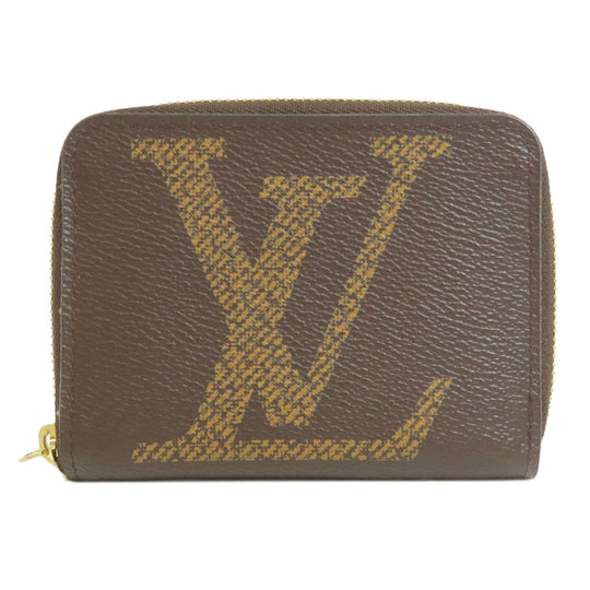 LOUIS VUITTON Coin case M69354 Giant monogram canvas Brown Zippy coin purse Women(Unisex) Used Authentic
