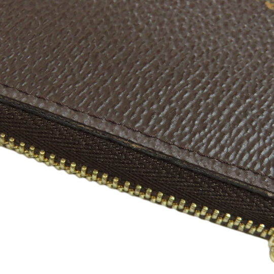 LOUIS VUITTON Coin case M69354 Giant monogram canvas Brown Zippy coin purse Women(Unisex) Used Authentic