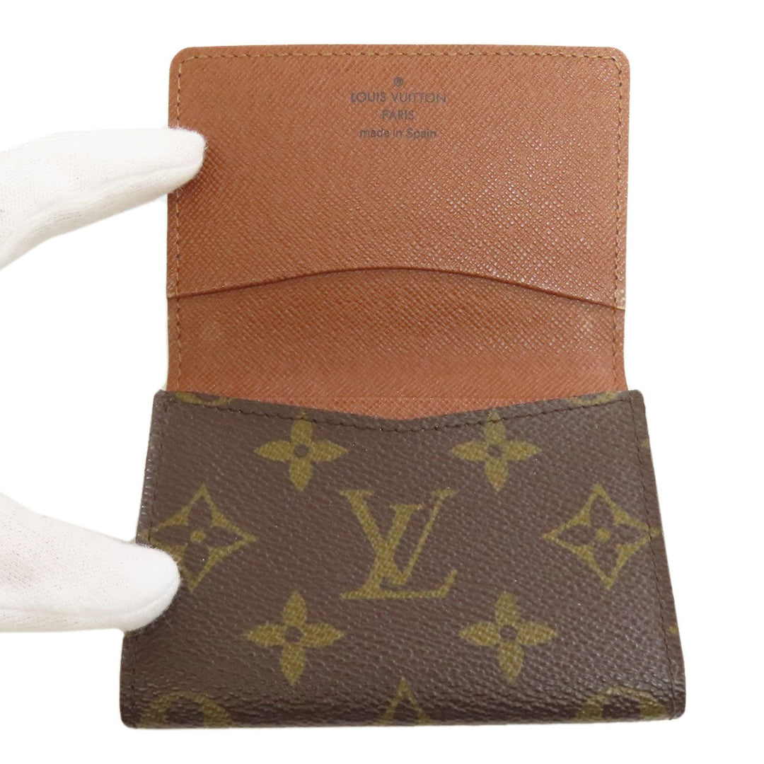LOUIS VUITTON Card Case M62920 Monogram canvas Brown Anne Vert Cult De Visit