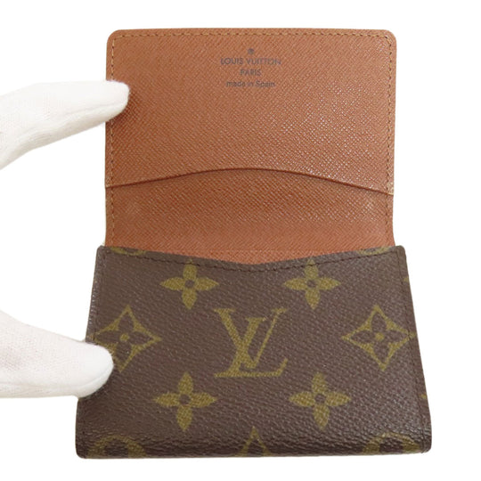 LOUIS VUITTON Card Case M62920 Monogram canvas Brown Anne Vert Cult De Visit