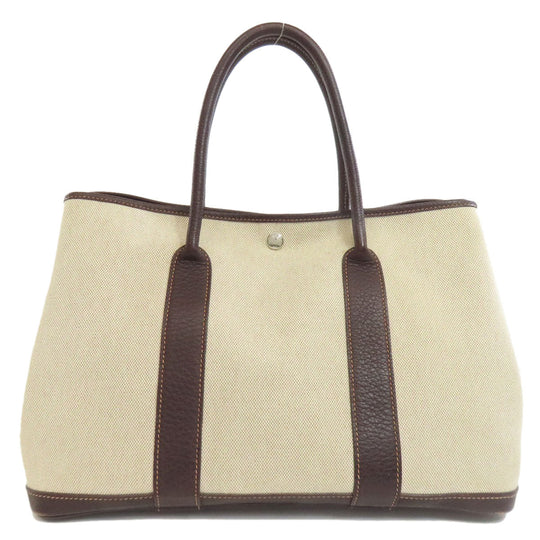 HERMES Tote Bag Tower ash beige Garden party PM