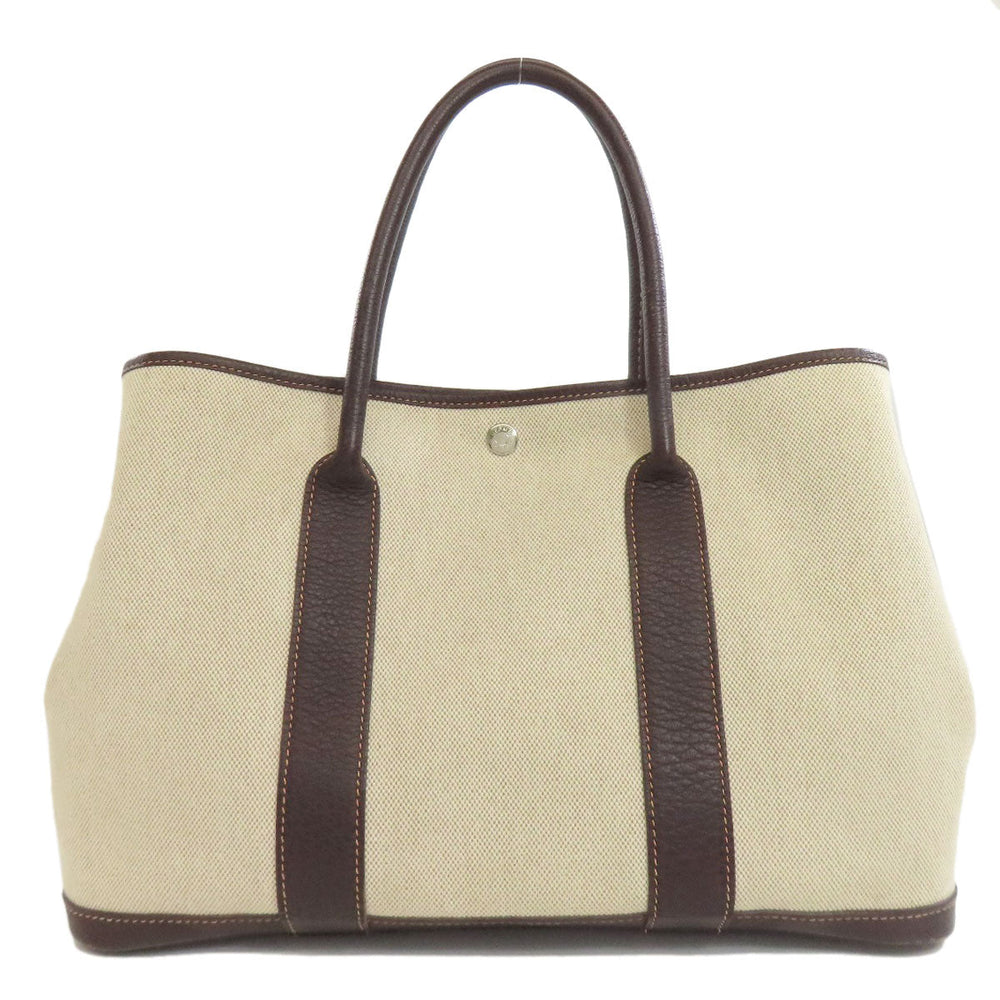 HERMES Tote Bag Tower ash beige Garden party PM