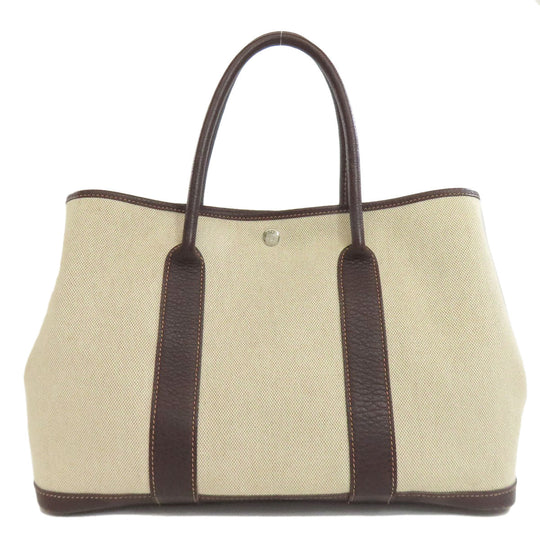 HERMES Tote Bag Tower ash beige Garden party PM