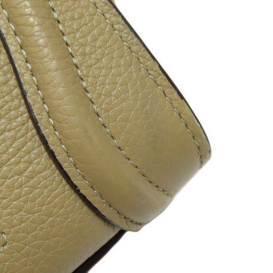 CELINE Handbag Calfskin beige Luggage nano 2 WAY