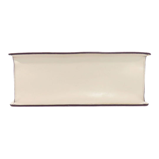 GUCCI Handbag 431665 leather white Sylvie 2WAY