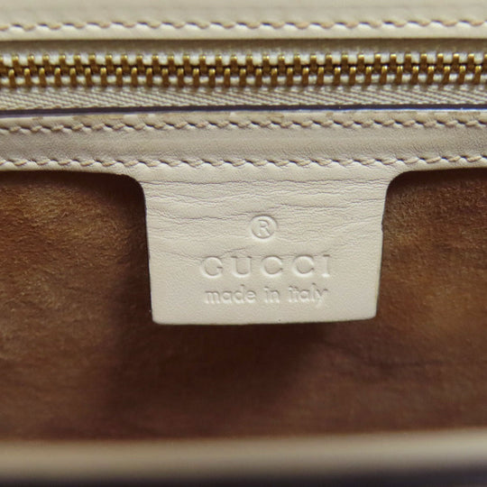 GUCCI Handbag 431665 leather white Sylvie 2WAY