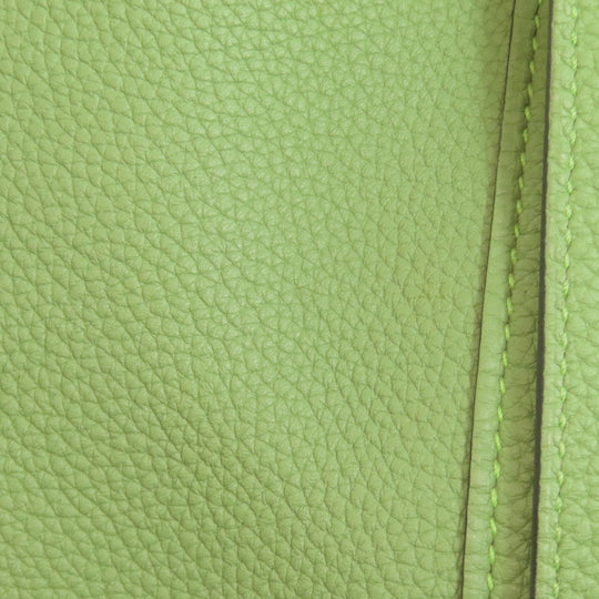HERMES Handbag Taurillon Clemence green Picotin Lock MM Gold Metal Women Used Authentic