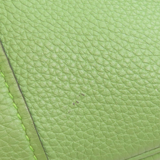 HERMES Handbag Taurillon Clemence green Picotin Lock MM Gold Metal Women Used Authentic