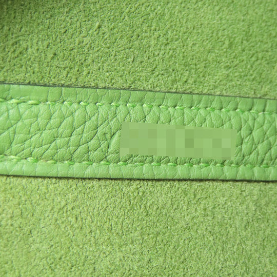 HERMES Handbag Taurillon Clemence green Picotin Lock MM Gold Metal Women Used Authentic
