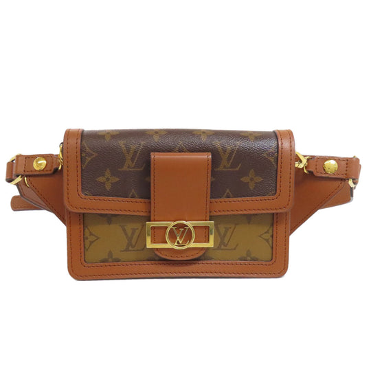 LOUIS VUITTON Sling bag M44586 Monogram reverse Brown Bum bag Daufine Women Used Authentic