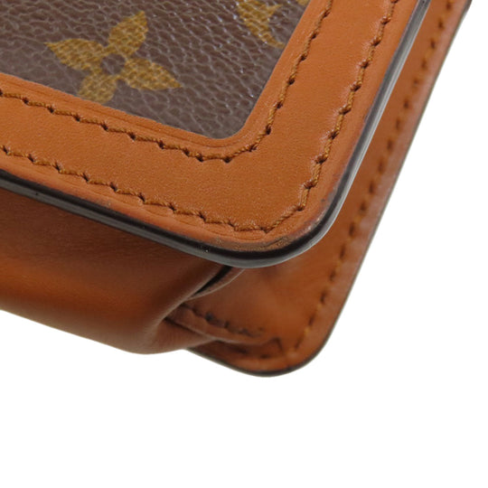 LOUIS VUITTON Sling bag M44586 Monogram reverse Brown Bum bag Daufine Women Used Authentic