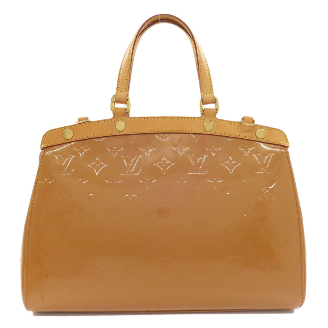 LOUIS VUITTON Tote Bag M91588 Vernis beige Blair MM Women Used Authentic