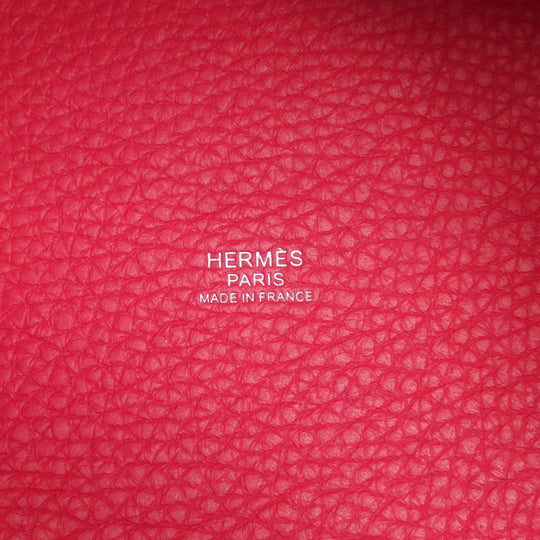 HERMES Handbag Taurillon Clemence pink Picotin Lock PM SilverMetal Women Used Authentic