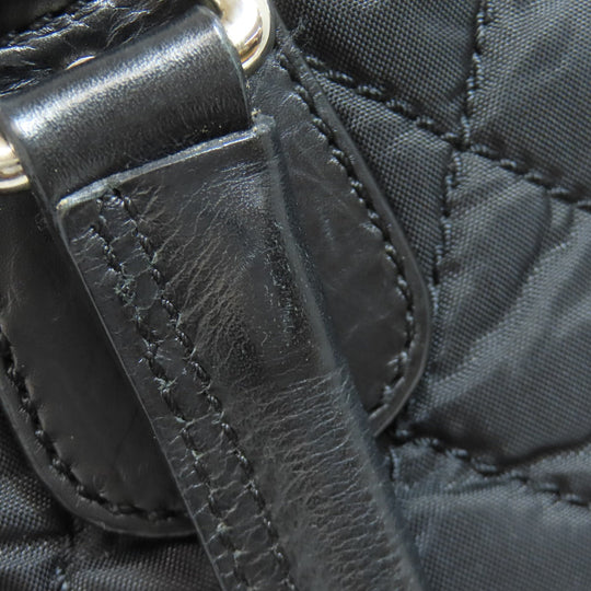 CHANEL Tote Bag Nylon black Paris New York SilverMetal Women Used Authentic