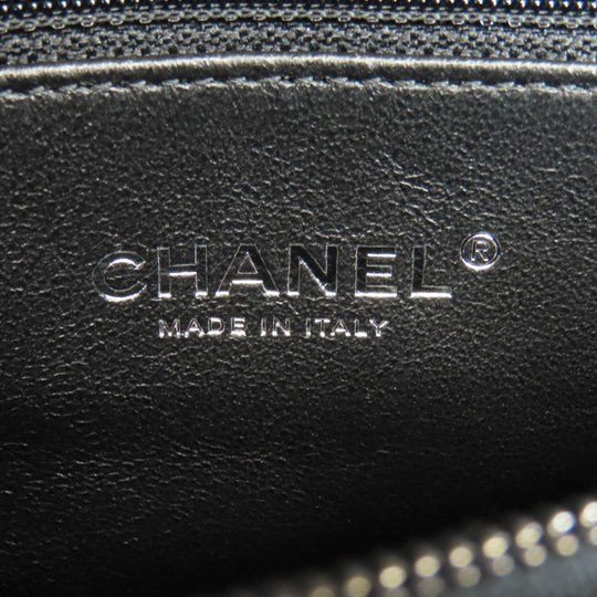 CHANEL Handbag Grained Calfskin Skin black Coco Handle Matelasse SilverMetal 2WAY Women Used Authentic