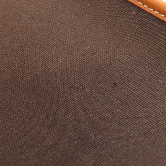 HERMES Shoulder Bag Toile Officier, Calfskin Brown Buenaventura SilverMetal Women Used Authentic