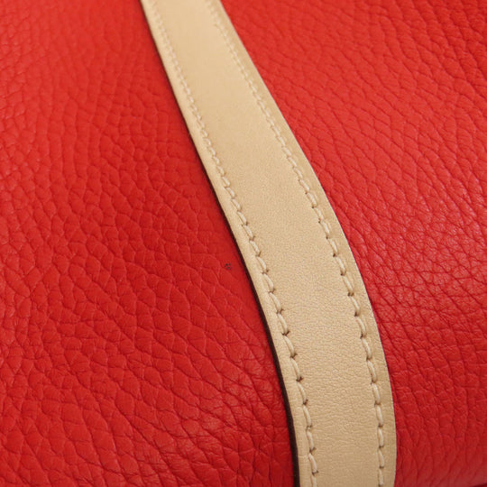 HERMES Handbag Taurillon Clemence, Swift Red Picotin Lock Kazak MM SilverMetal Women Used Authentic