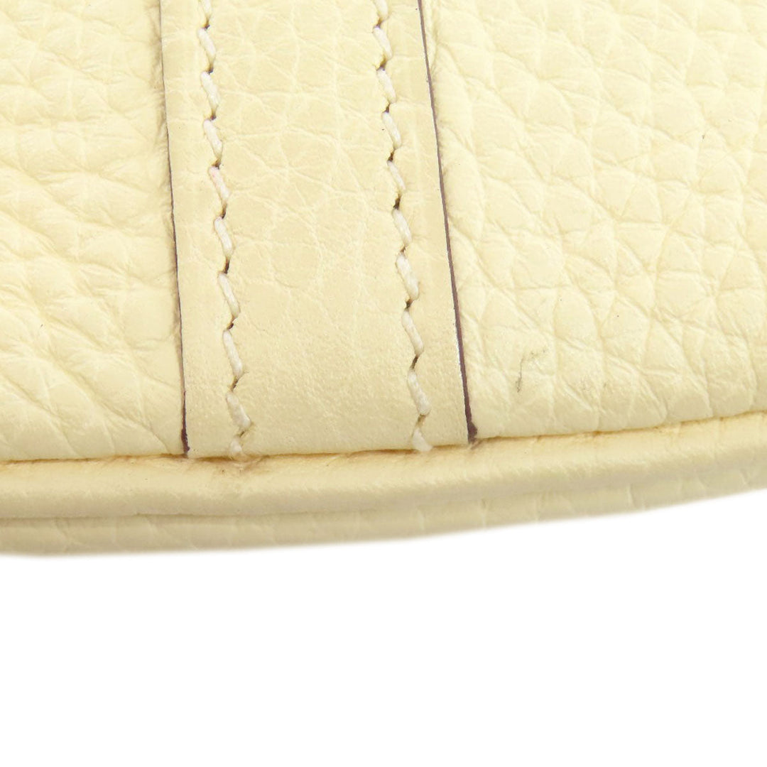HERMES Handbag Taurillon Clemence white Picotin Lock PM SilverMetal Women Used Authentic