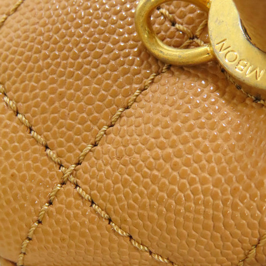 CHANEL Handbag Grained Calfskin Skin Brown Coco Handle Matelasse Gold Metal 2WAY Women Used Authentic